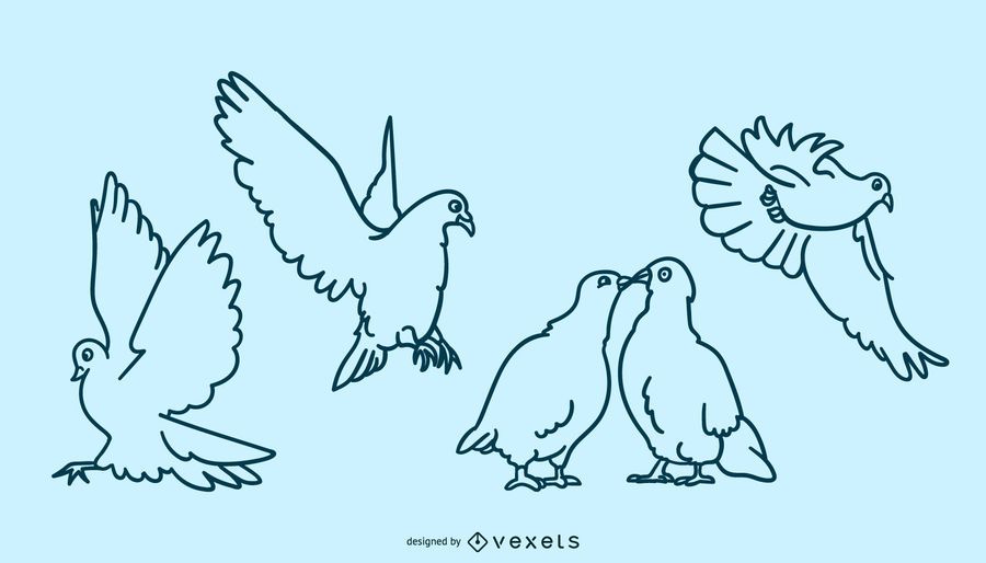 Dove Doodle Set Dove Doodle Set