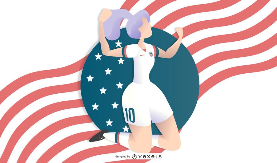 Mujer futbol ilustración Mujer futbol ilustración