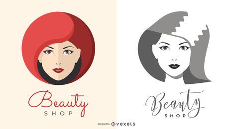Ilustrações de logotipo de loja de beleza Ilustrações de logotipo de loja de beleza