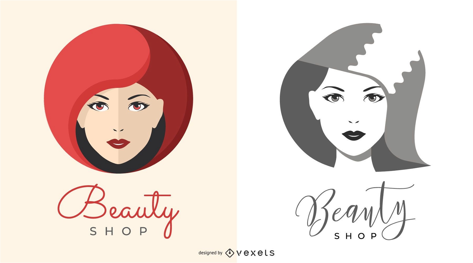 Beauty Shop Logo Illustrationen