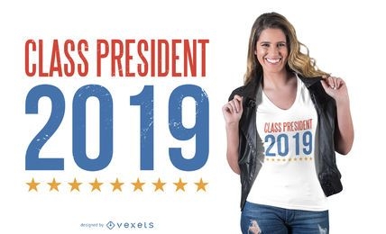 Design de camisetas para presidente de classe