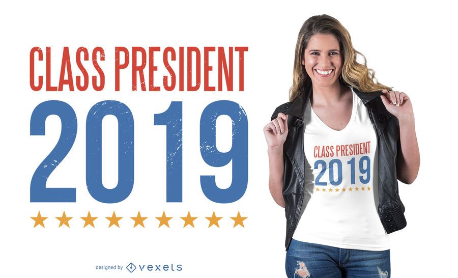 Diseño de la camiseta del presidente de la clase Diseño de la camiseta del presidente de la clase