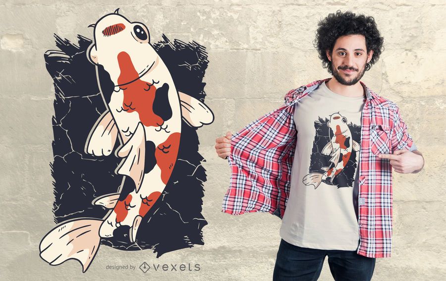 Koi Fish T-shirt Design Koi Fish T-shirt Design