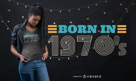Nasceu no design de camisetas dos anos 1970