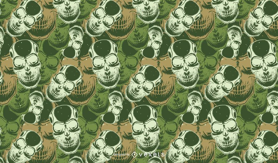 Patrón de camuflaje cráneo diseño vectorial Patrón de camuflaje cráneo diseño vectorial