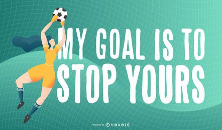 Soccer Player Quote Illustration Soccer Player Quote Illustration