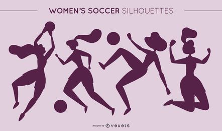 Siluetas de fútbol para mujeres Siluetas de fútbol para mujeres