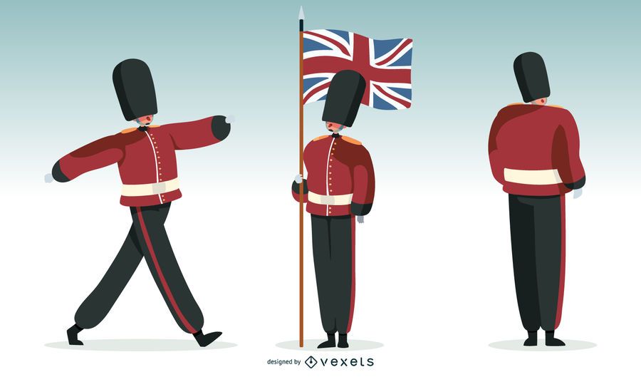 Britische Garde Illustration Britische Garde Illustration