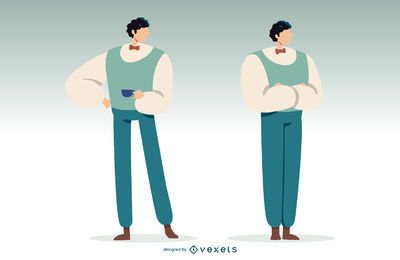 Ilustração de homem britânico Ilustração de homem britânico