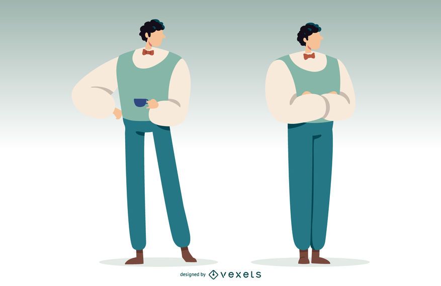 Ilustración de hombre británico Ilustración de hombre británico