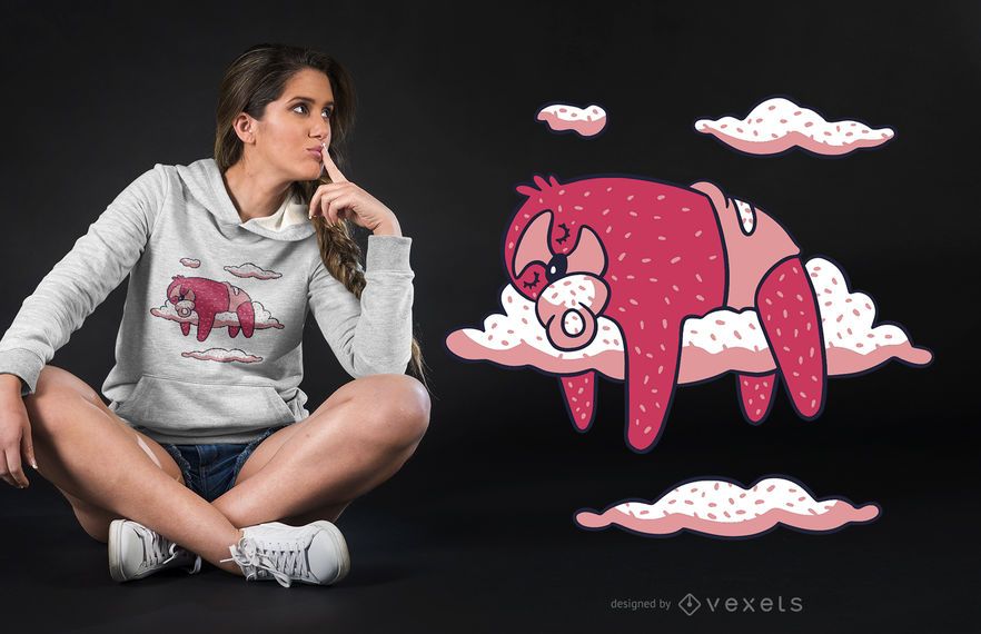 Bebê Preguiça Dormindo T-shirt Design Bebê Preguiça Dormindo T-shirt Design