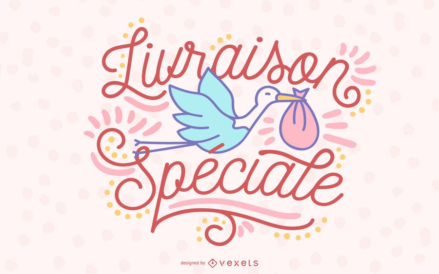 Diseño de letras de entrega especial Diseño de letras de entrega especial