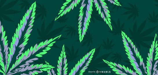 Ilustración de la hoja de cannabis Ilustración de la hoja de cannabis