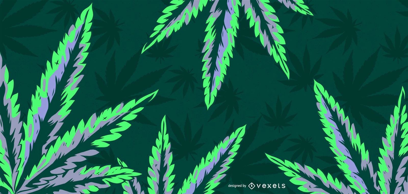 Cannabis-Blatt-Illustration