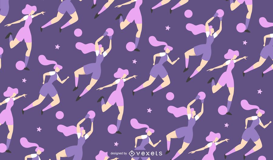 Diseño de patrón de fútbol femenino Diseño de patrón de fútbol femenino