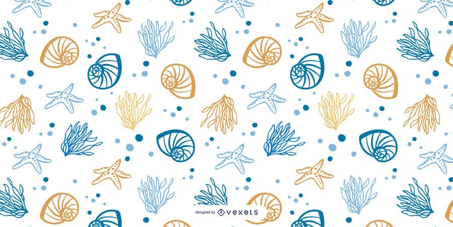 Diseño de patrón de mar Diseño de patrón de mar