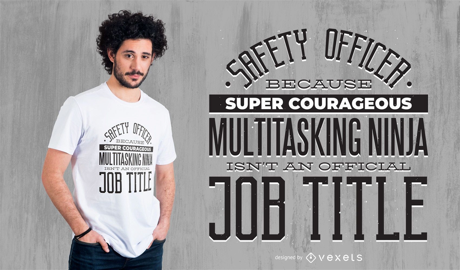 Safety Officer Profession T-shirt Design