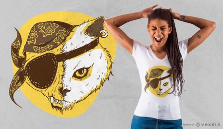 Pirate Cat T-shirt Design Pirate Cat T-shirt Design