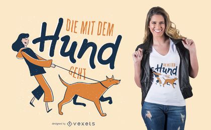Deutscher Hund T-Shirt Entwurf Deutscher Hund T-Shirt Entwurf
