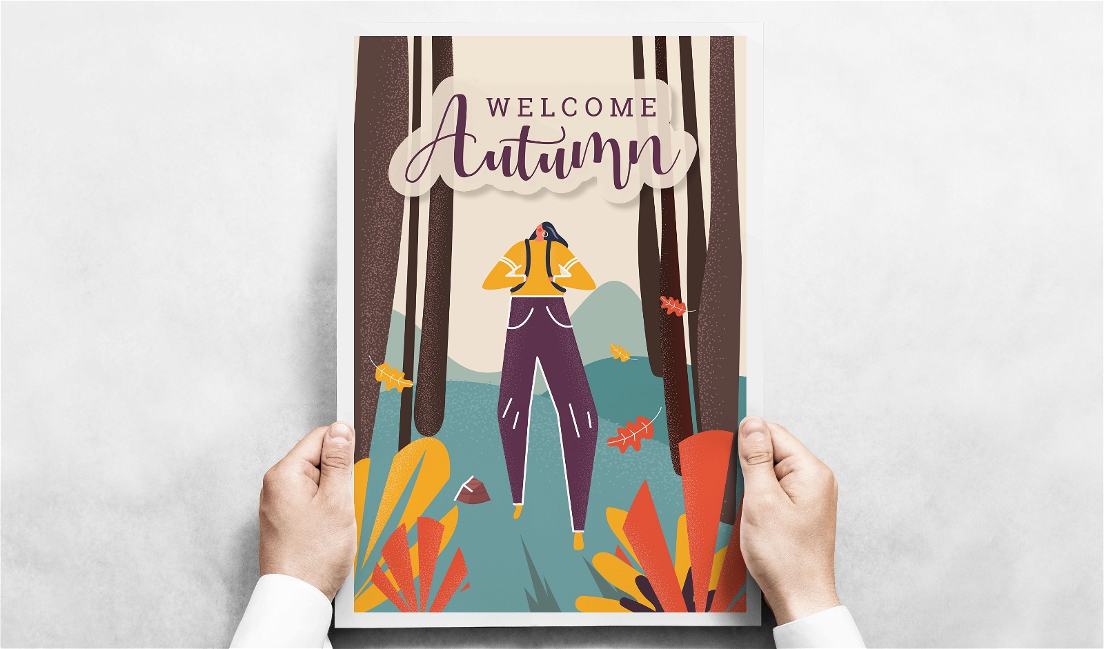 Welcome autumn poster 