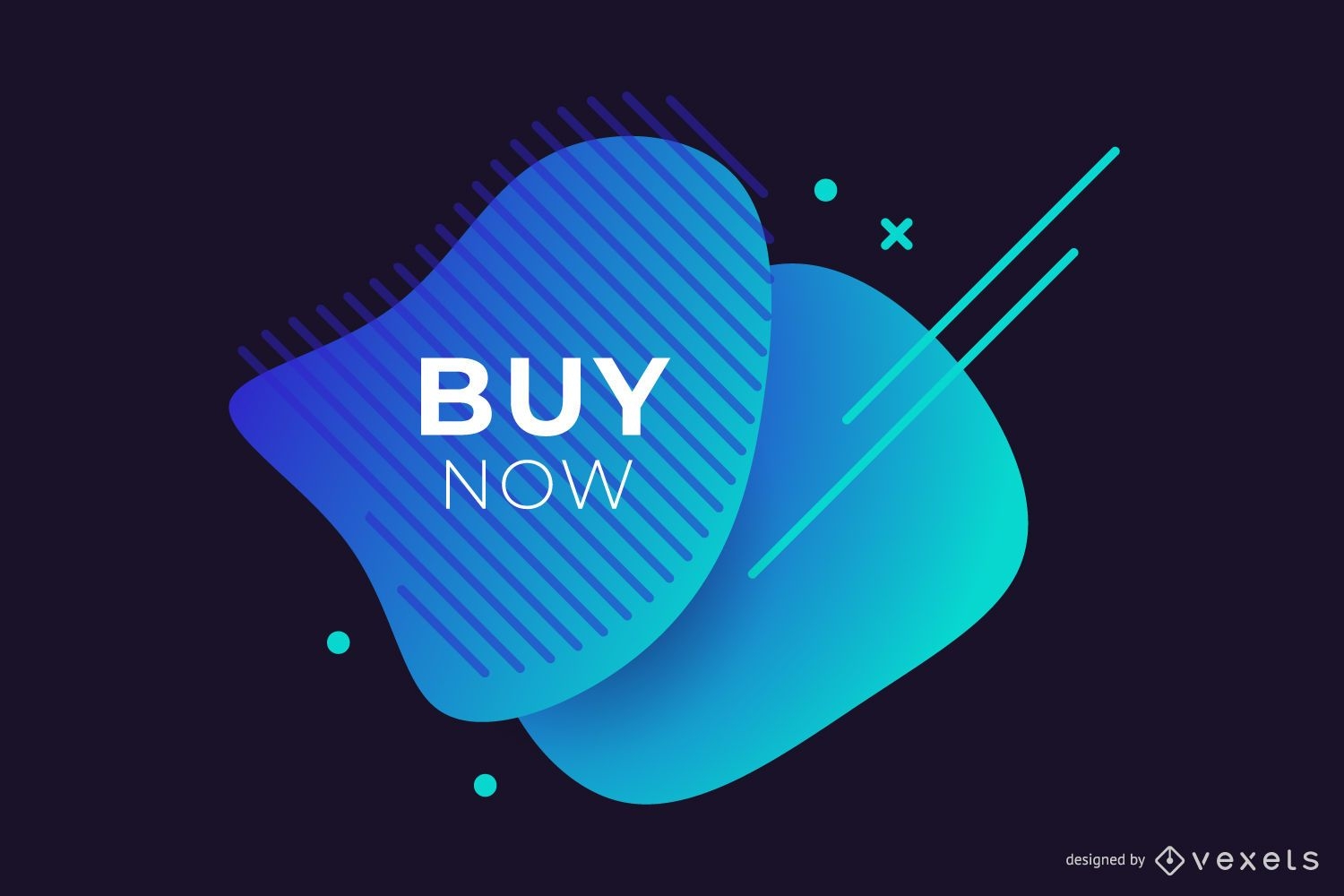 Abstract Sale Blue Banner Design