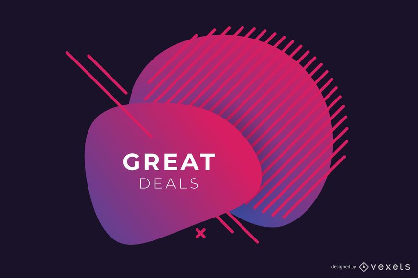 Abstract Sale Red Gradient Banner Design Abstract Sale Red Gradient Banner Design
