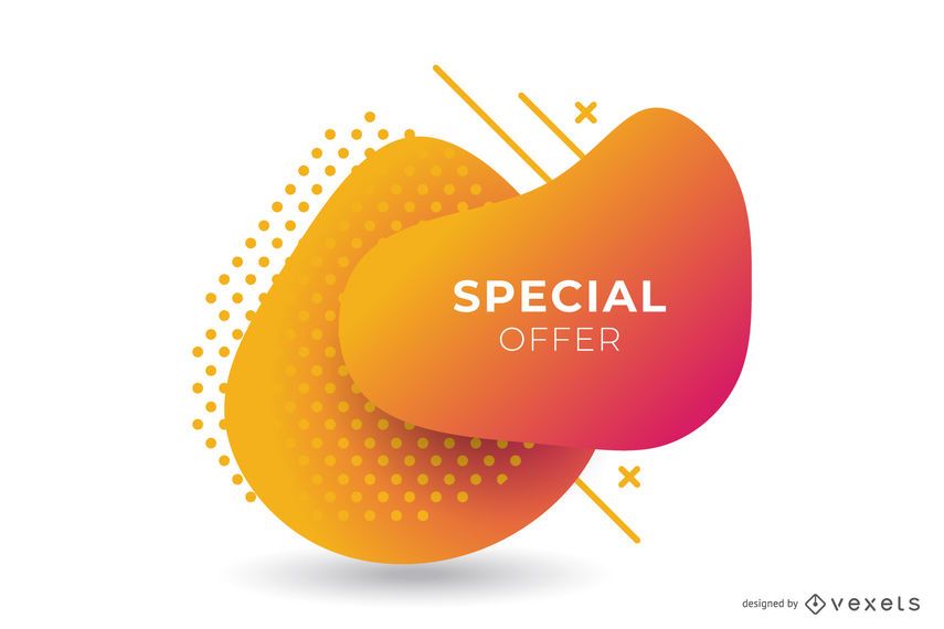 Abstract Sale Orange Gradient Banner Design Abstract Sale Orange Gradient Banner Design