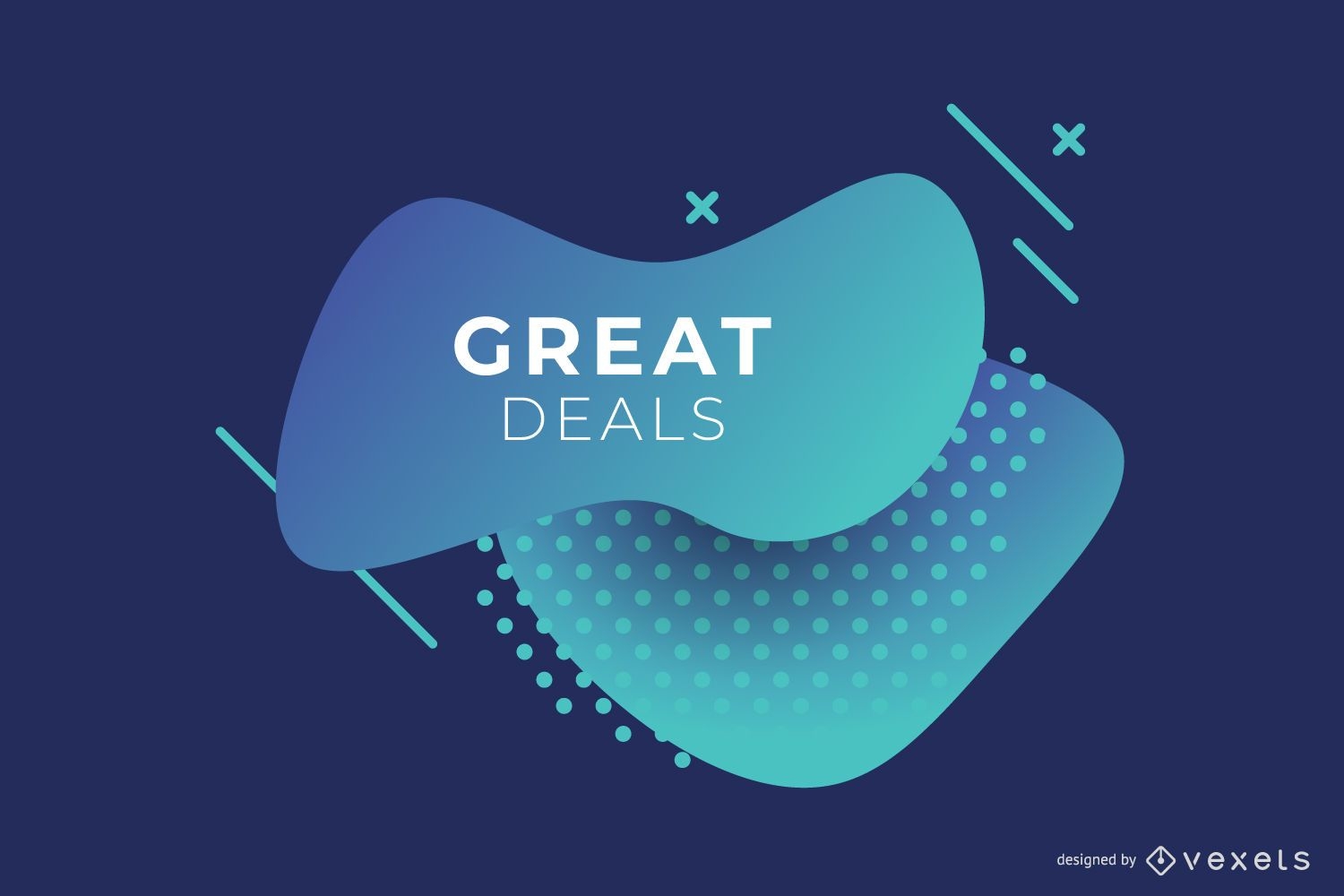 Abstract Blue Business Gradient Banner Design