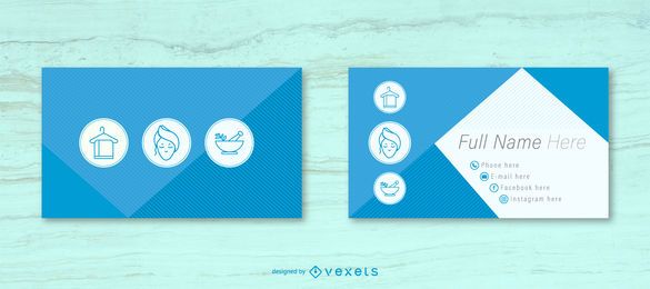 Beauty Salon Business Card Design