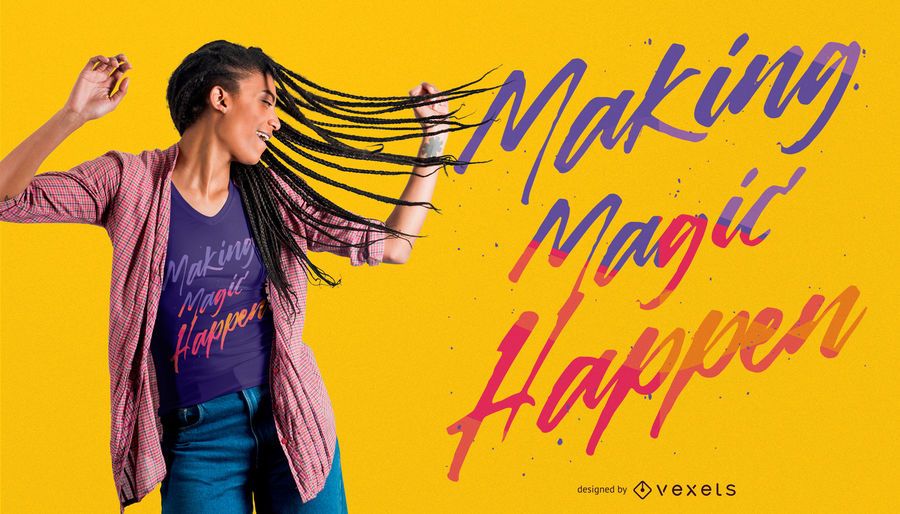 Magic Quote T-shirt Design Magic Quote T-shirt Design