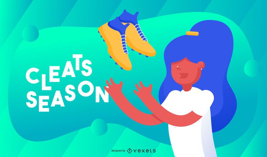 Cleats season illustration Cleats season illustration