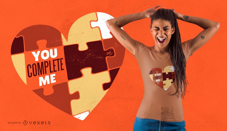 You complete me t-shirt design You complete me t-shirt design