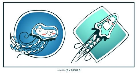 Cute Jellyfish Illustration