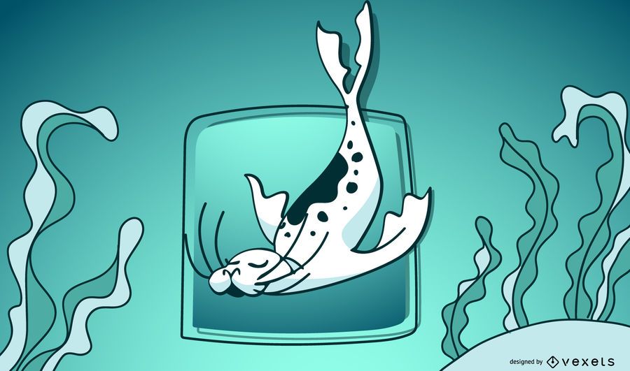 Stylish Swimming Seal Stylish Swimming Seal