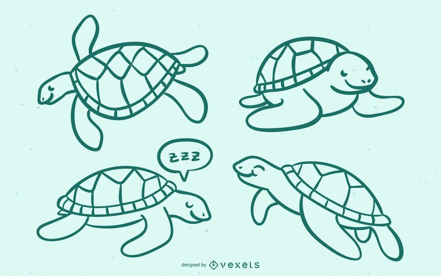 Cute Sea Turtle Doodle Cute Sea Turtle Doodle