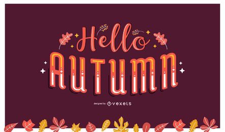 Hola letras de otoño Hola letras de otoño