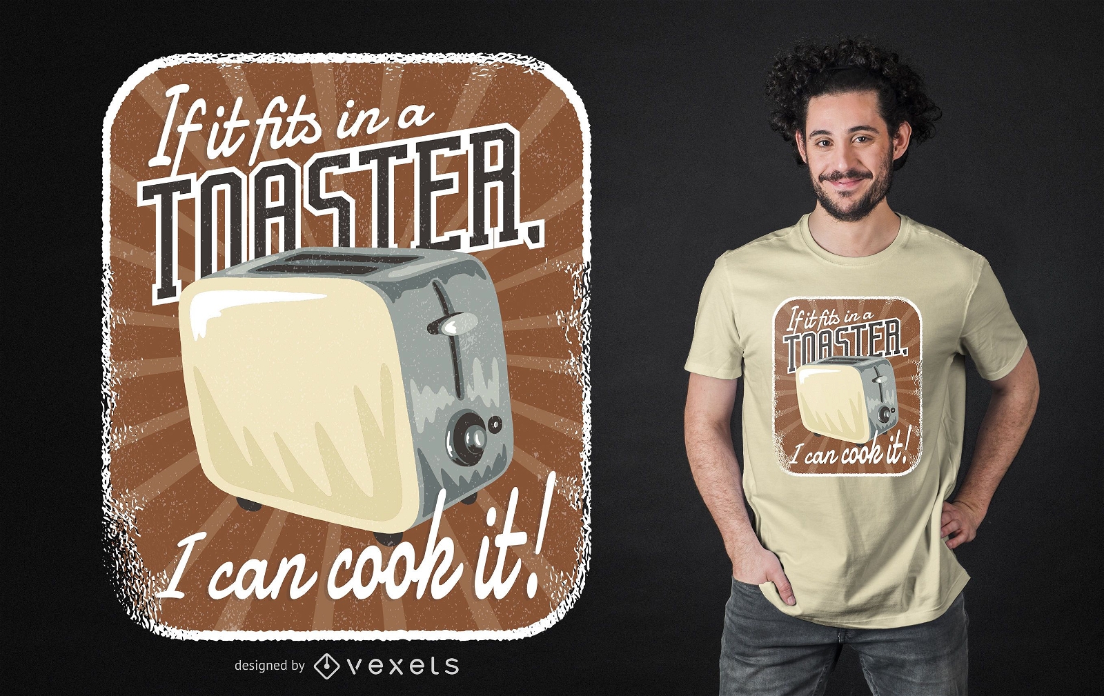 Toaster Zitat T-Shirt Design