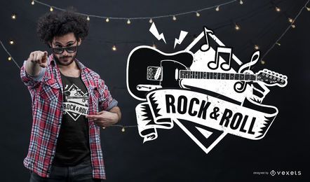 Diseño de camiseta de rock and roll Diseño de camiseta de rock and roll