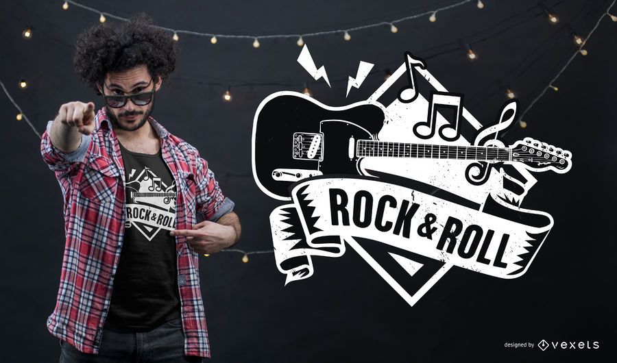 Rock and Roll T-shirt Design Rock and Roll T-shirt Design