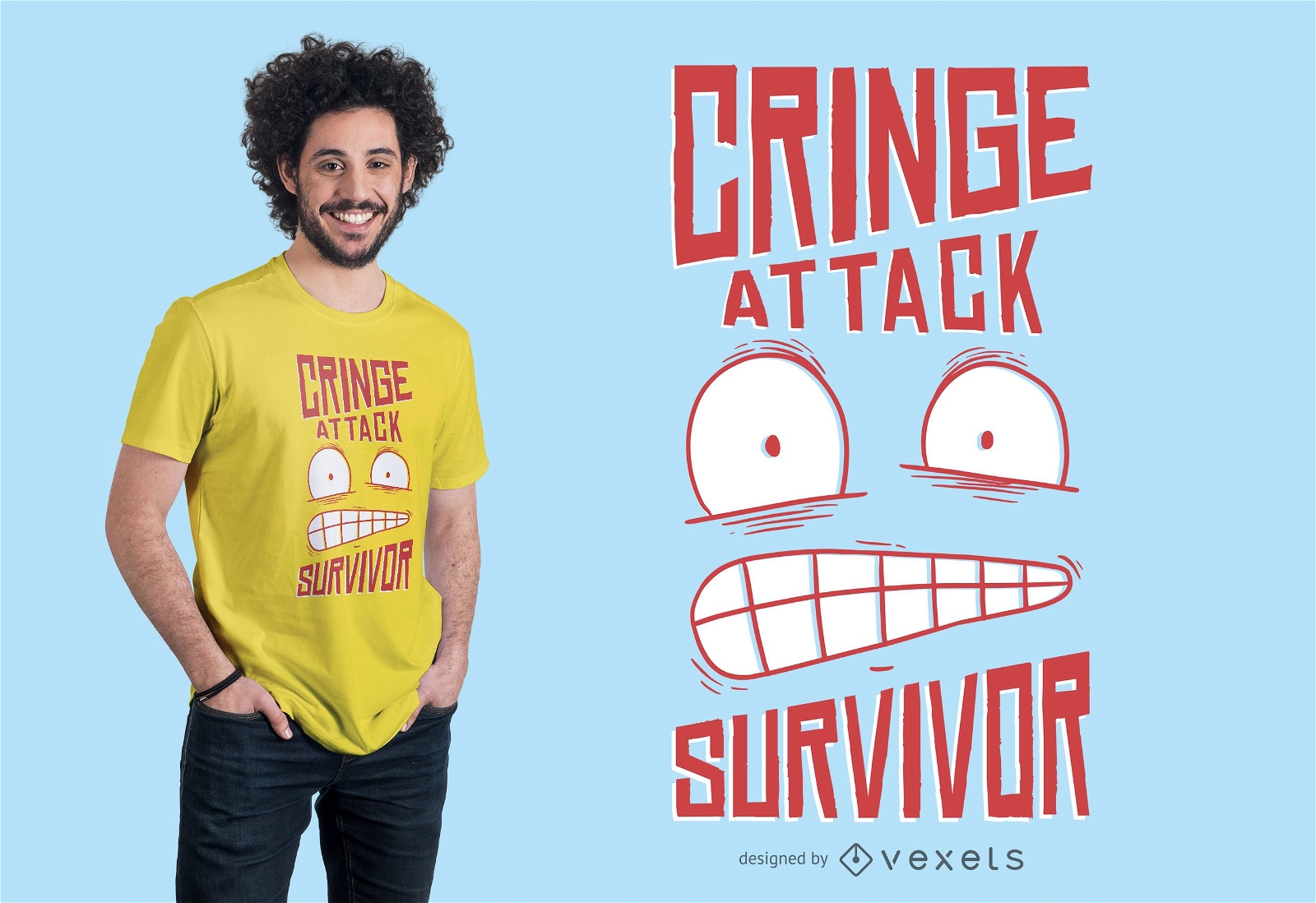 Design de camiseta Cringe Attack