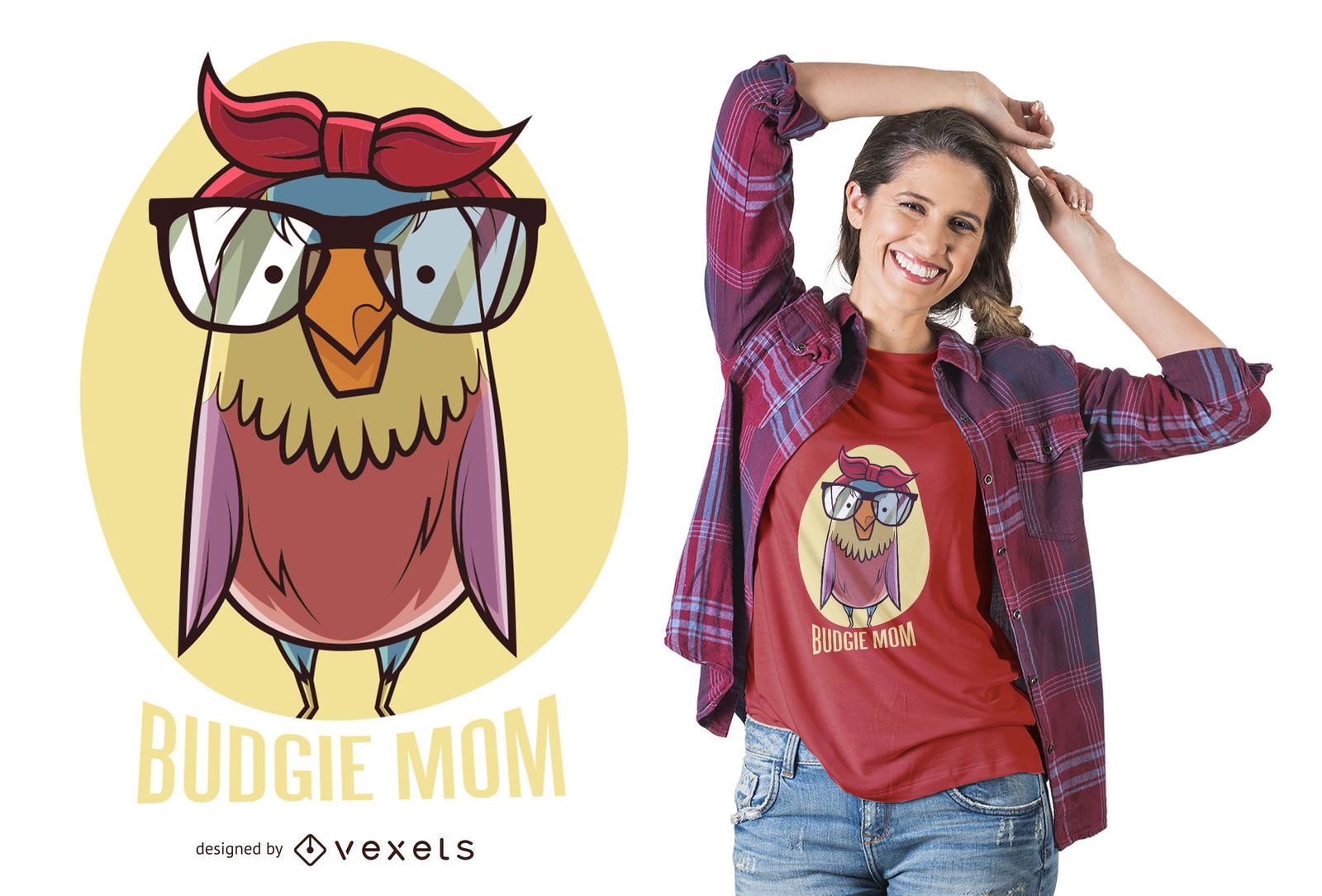 Bird Mom T-shirt Design