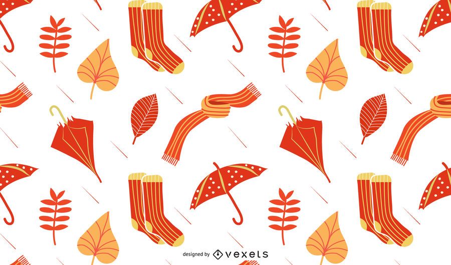Autumn rain pattern design Autumn rain pattern design