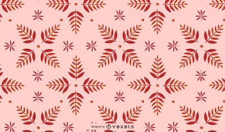 Autumn kaleidoscope leaves pattern