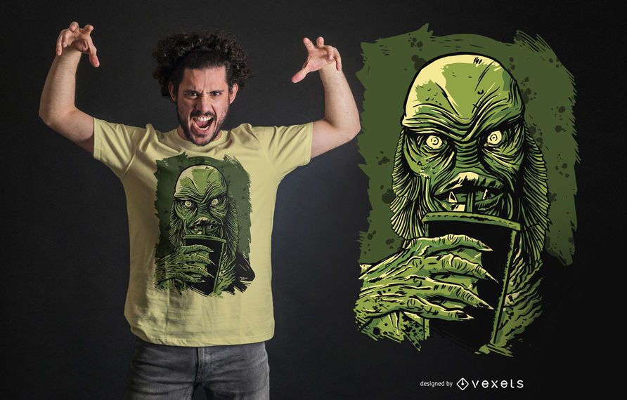 Black Lagoon Creature T-shirt Design Black Lagoon Creature T-shirt Design