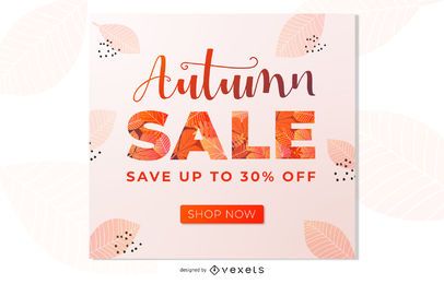 Autumn Sale Promotion Banner Design Autumn Sale Promotion Banner Design