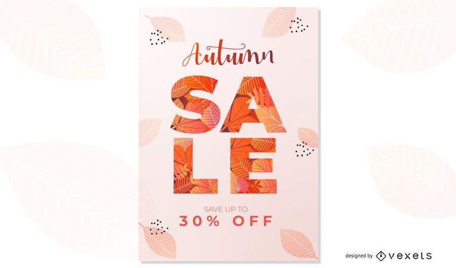 Autumn Sale Poster Design Autumn Sale Poster Design