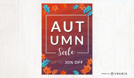 Autumn Sale Discount Vector Banner Autumn Sale Discount Vector Banner