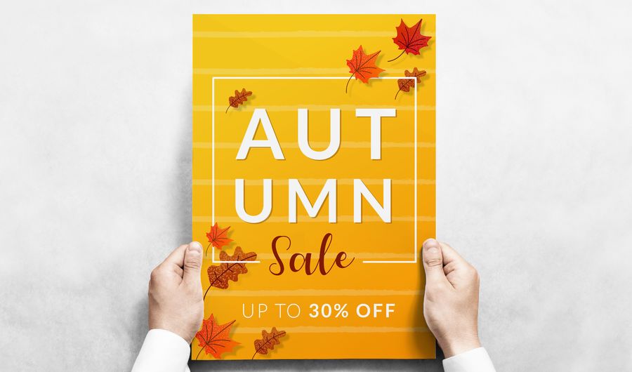Autumn Sale Editable Vector Banner Autumn Sale Editable Vector Banner