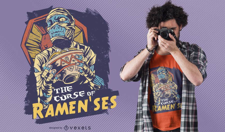 Camiseta Ramenses Momia Design Camiseta Ramenses Momia Design