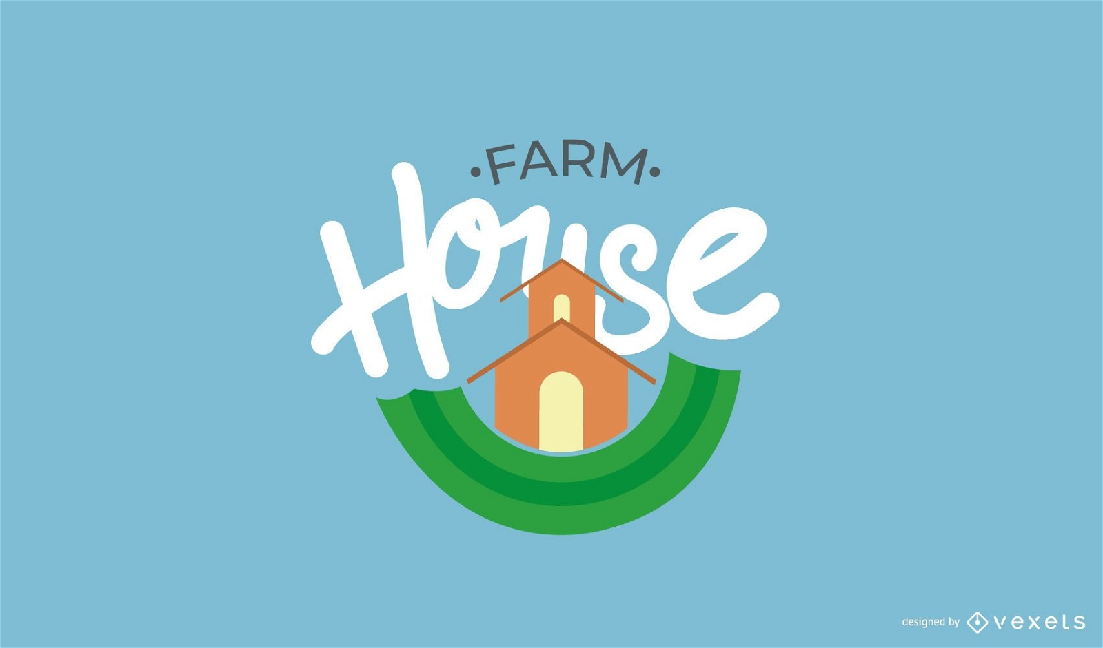 Conjunto de plantillas de logotipo de granja